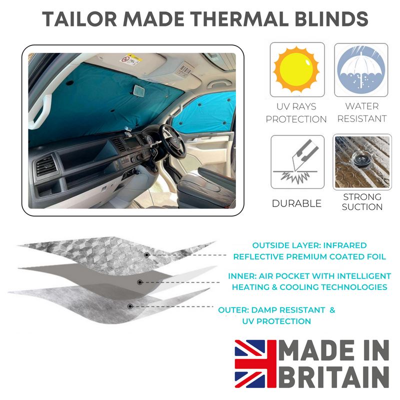 Thermal Blinds For Citroen Berlingo  2008-2018 Front set