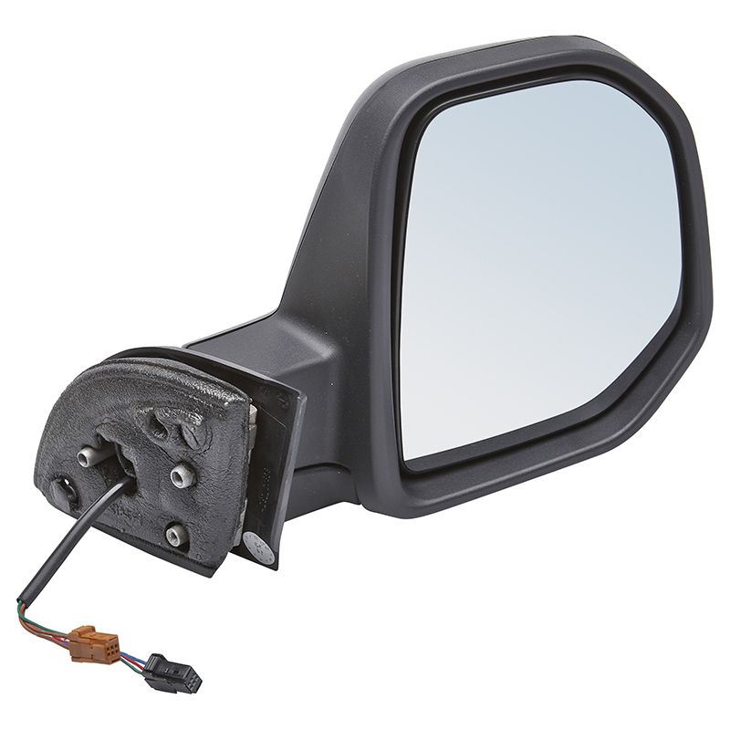 Citroen Berlingo 2008-6/2012 Electric Wing Door Mirror Black Cover Drivers Side