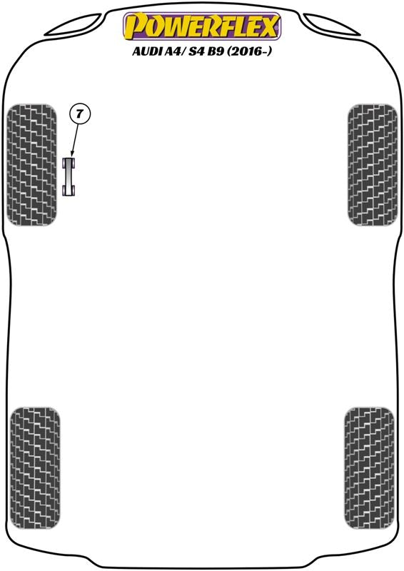 Audi A4 / S4 B9 (2016-ON) Front Anti Roll Bar Link Bush 10mm