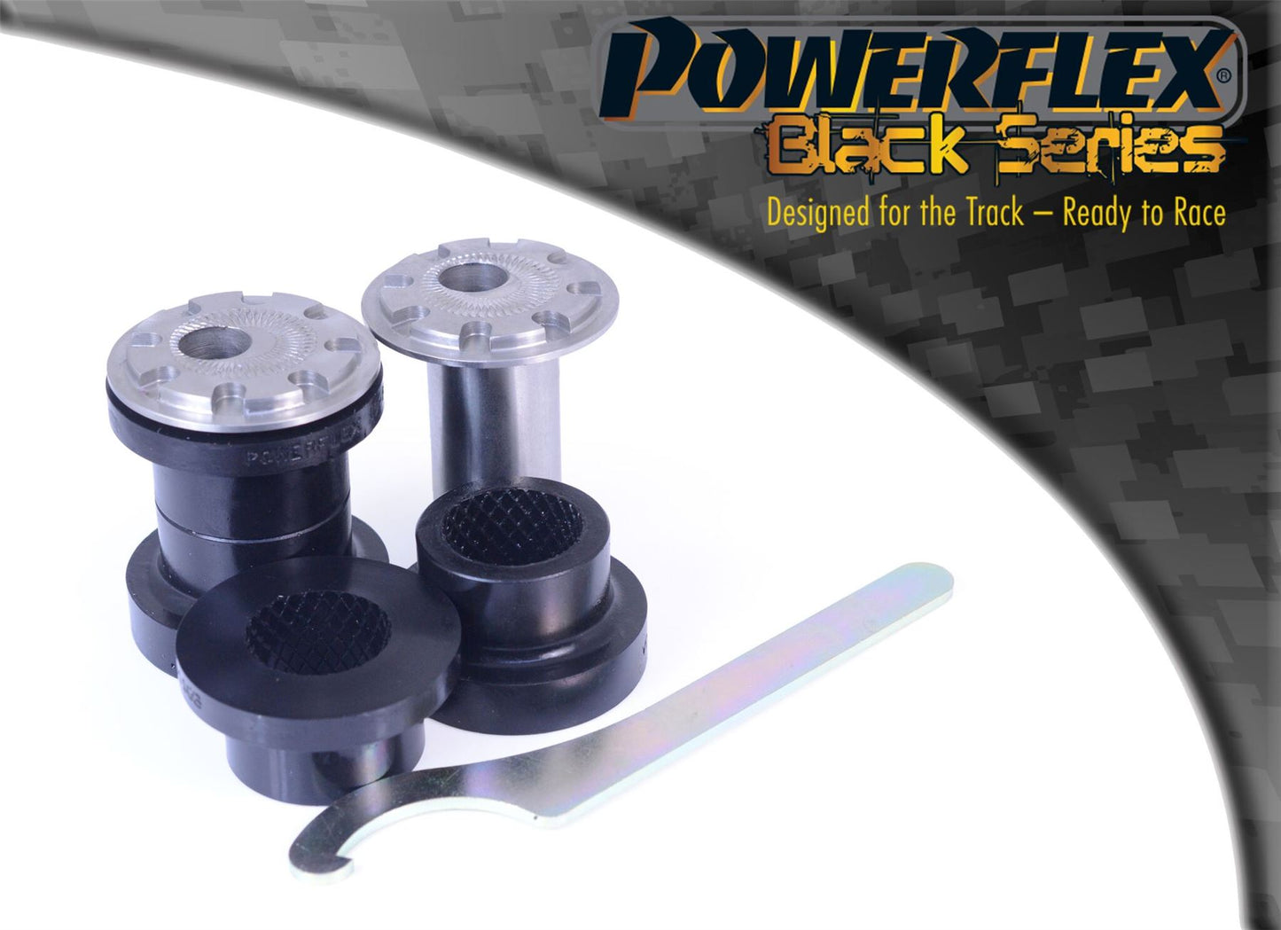 For Volvo S40 (2004 onwards) PowerFlex Black Front Arm Bush Camber Adjustable