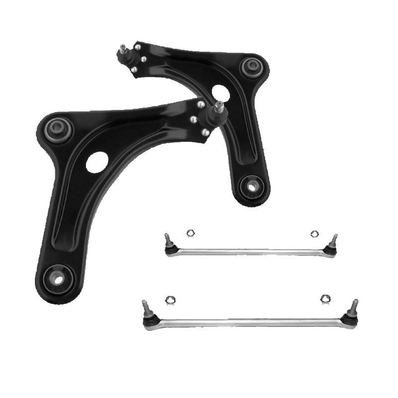 For Citroen DS3 2009-2017 Front Lower Wishbones Arms and Drop Links Pair