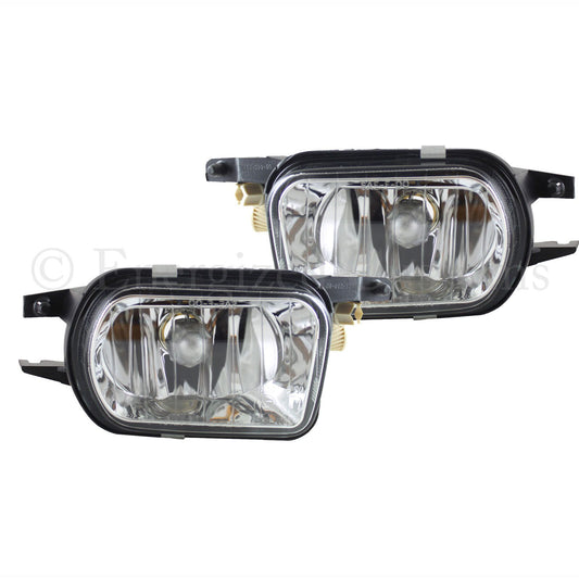 Mercedes Benz C Class (W203 / S203) 4/2004-2007 Front Fog Light Lamps 1 Pair O/S & N/S