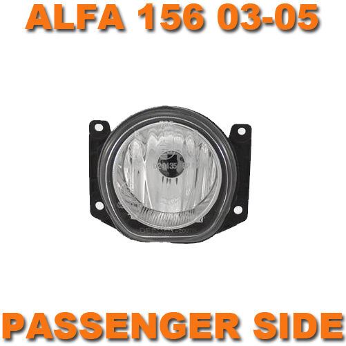 Alfa Romeo 156 03-06 Front Fog Light Lamp Passenger Side Left N/S