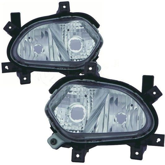 Kia Ceed 2012-2015 Front Fog Lights Lamps & Drl Pair Left & Right