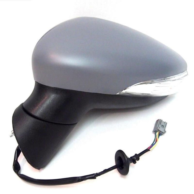 Ford Fiesta Mk7 2008-2012 Electric Wing Door Mirror Primed Cover Passenger Side N/S