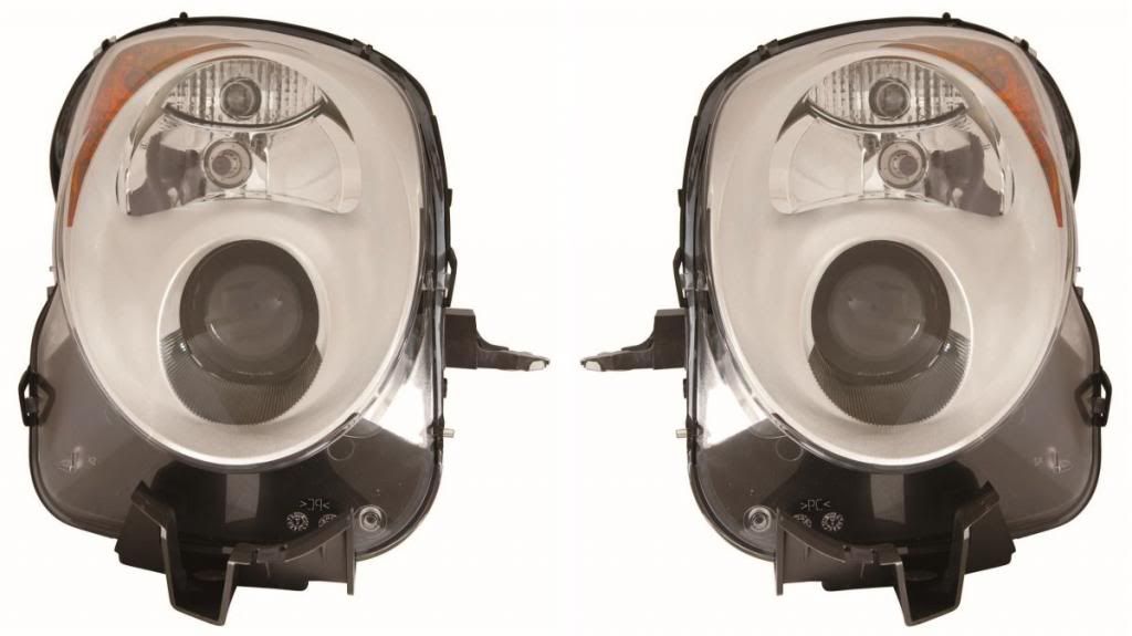 Alfa Mito 2009-> Headlights Headlamps 1 Pair O/S & N/S