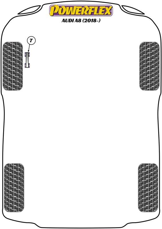 Audi A8 (2018-ON) Front Anti Roll Bar Link Bush 10mm