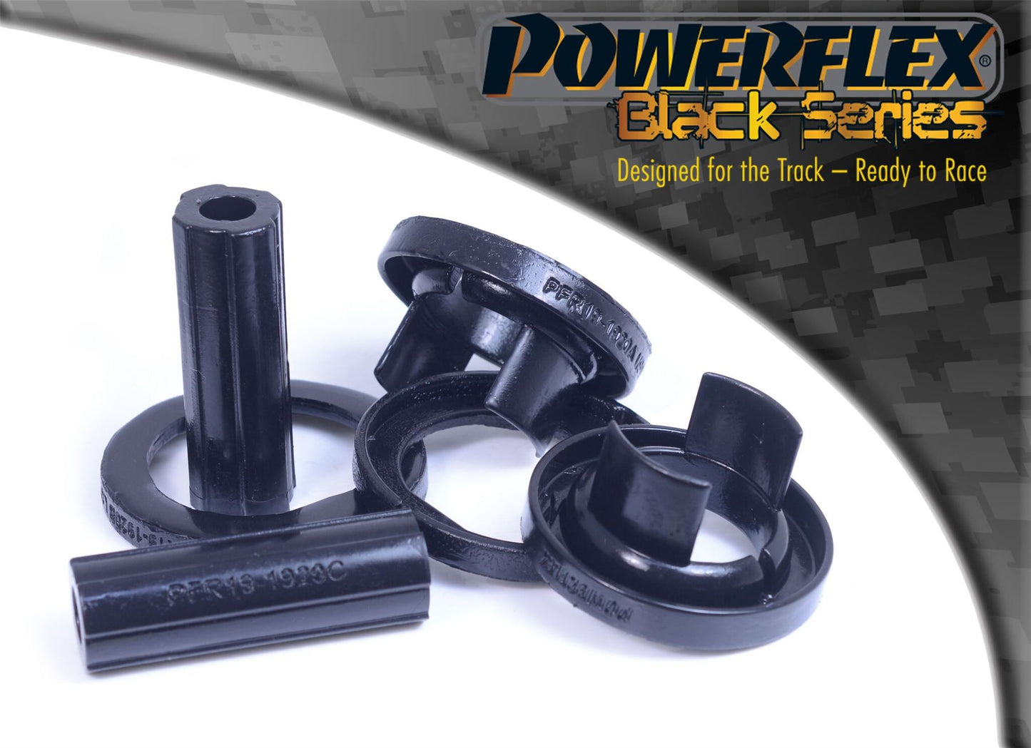 For Volvo XC60 (2009 onwards) PowerFlex Black Rear Subframe Front Bush Inserts