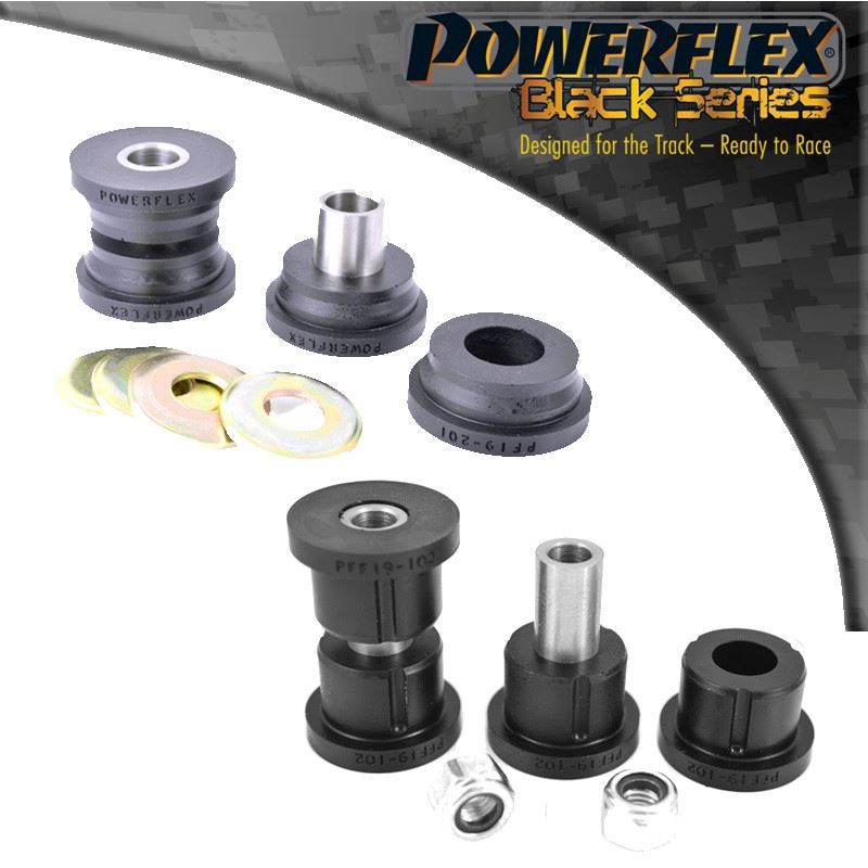 For Ford Escort RS Turbo Series 1 PowerFlex Black Front Wishbone Bush Set