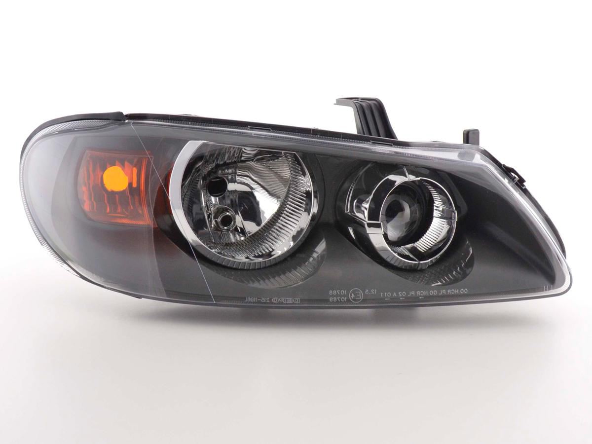 Nissan Almera 2003-2006 Black Headlight Headlamp Drivers Side Right